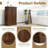 Tilt Out Fluted Laundry Hamper Cabinet, 11 Gallon Hidden Laundry Hamper, Wooden Trash Can Cabinets With Drawer, Modern Garbage Can Cabinet For Bathroom, Kitchen, Living Room-848730657