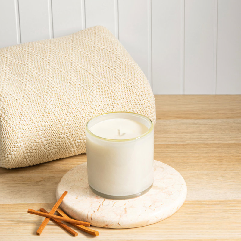 Feu de Bois Scented Jar Candle, 3" H x 3" W x 3" D