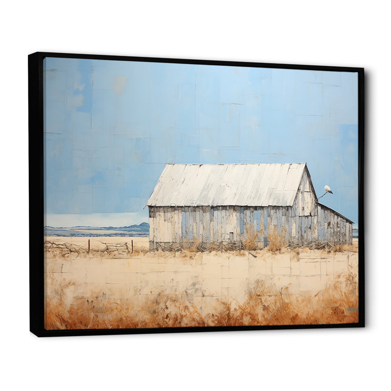 Farmstead Elegance Countryside II, H 24 po x l 32 po x P 1 po, Cadre flottant noir