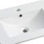 Comptoir de meuble-lavabo simple en céramique 24 po avec trous pour robinet Manza