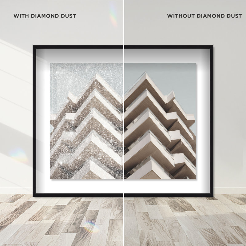 Geometric Pulse II Print by Oliver Gal, 21.5"H x 17.5"W, Black Shadowbox