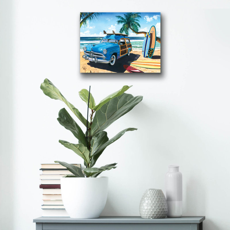 Art mural en verre Bay Isle Home ™ «Old Friends» par Scott Westmoreland, H 12 po x l 16 po x P 0,13 cm