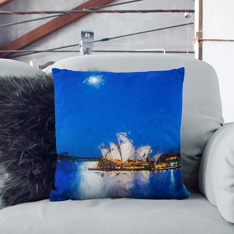 Square Cushion, 40cm H x 40cm W x 15cm D