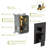 Wall Mounted Shower Combination With Waterfall Tub Spout - Oil Rubber Bronze 3 Function Rainfall & Handheld Valve Easy Installation And Sanitary Procedure Protocol Compilation Including -Balanced-125519047