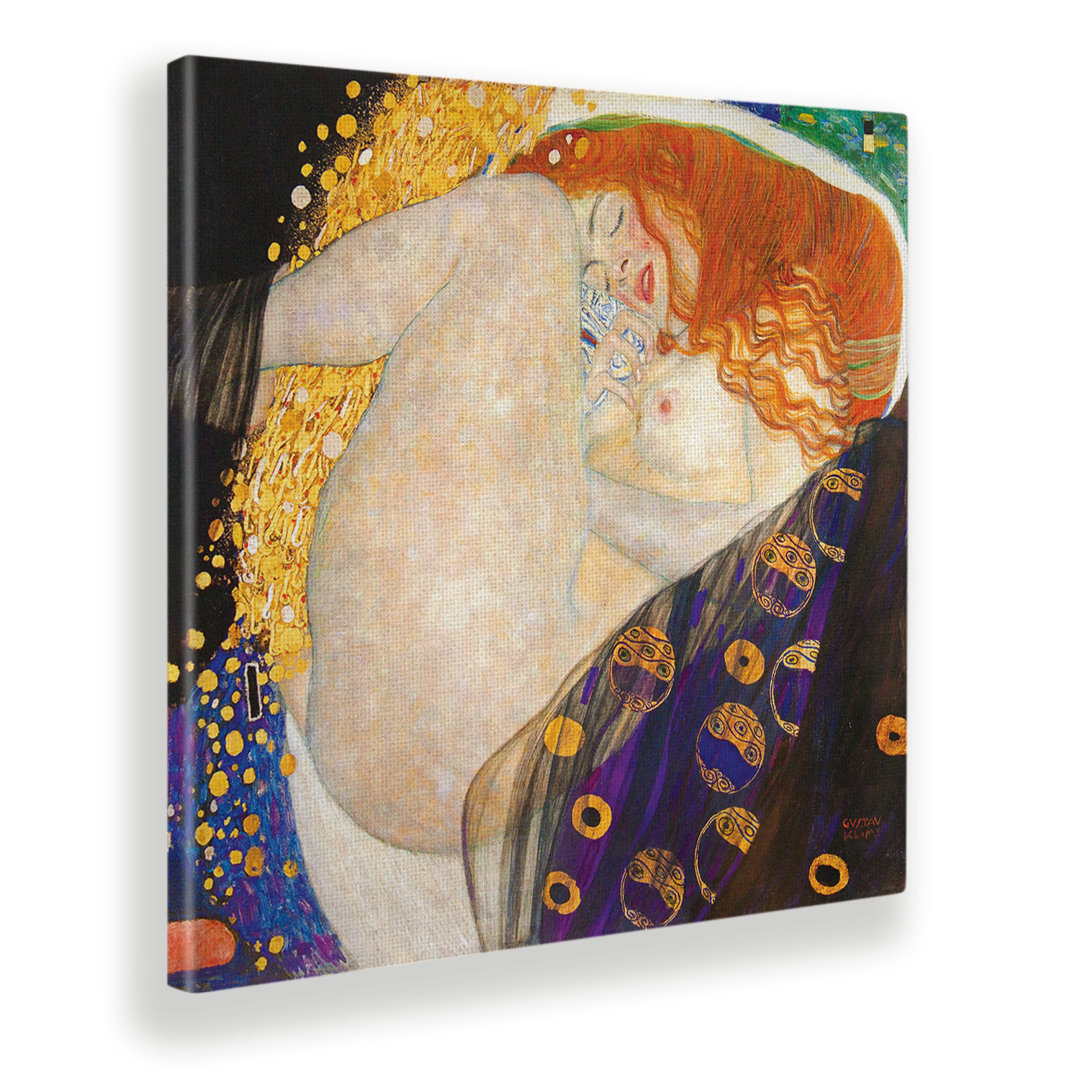 Leinwandbild Danae von Gustav Klimt