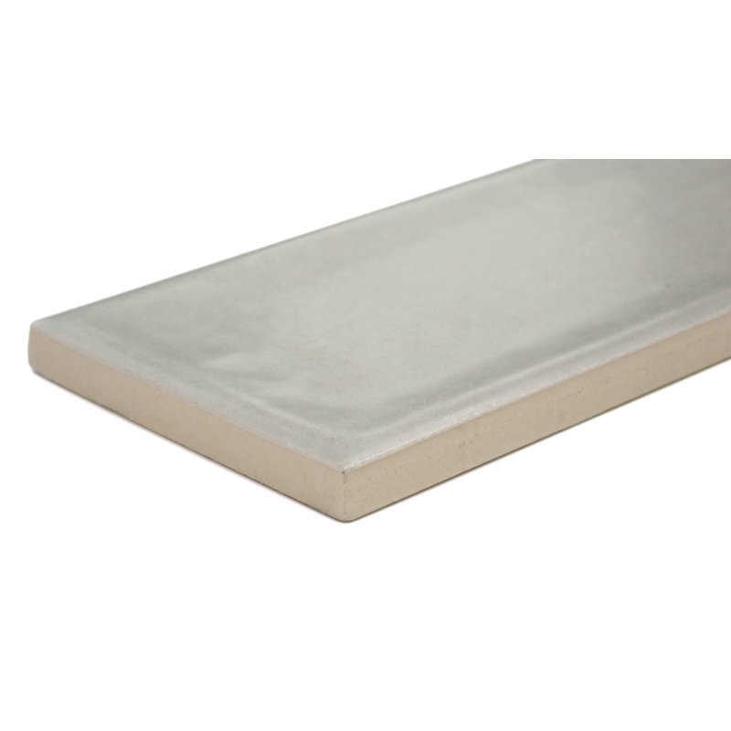 Raku 3 In. X 12 In. Matte Ceramic Wall Tile (6.3 Sq. Ft./Case), Silver 