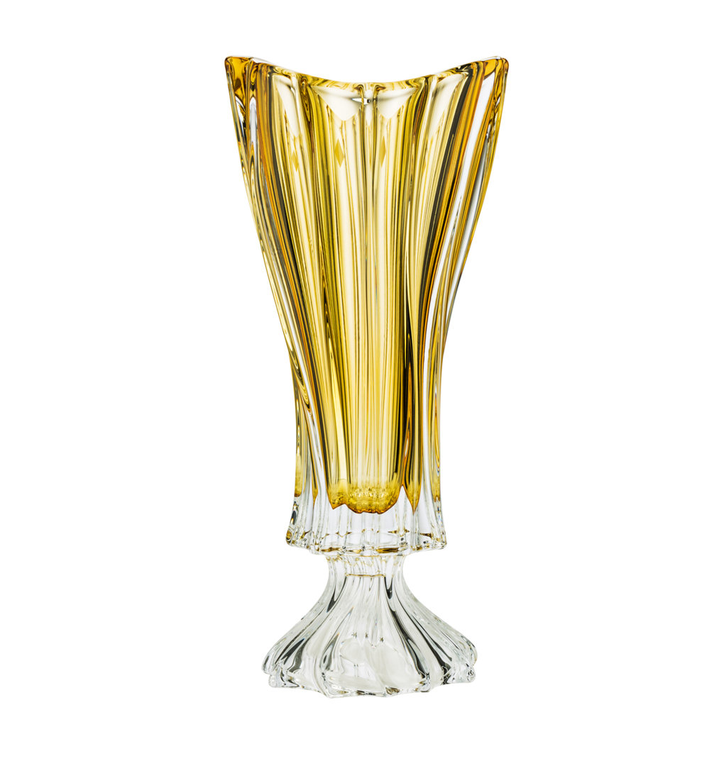 Daines 15.5'' Crystal Table Vase Red Barrel Studio® 