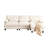 3+1 Seating And , 93-Inch Design, 4 Adjustable Backrests, 350Lb Weight Limit Per Seat, Beige Chenille, 3 Throw Pillows , 4 Adjustment, Capacity, Chenille Upholstery, Decorative