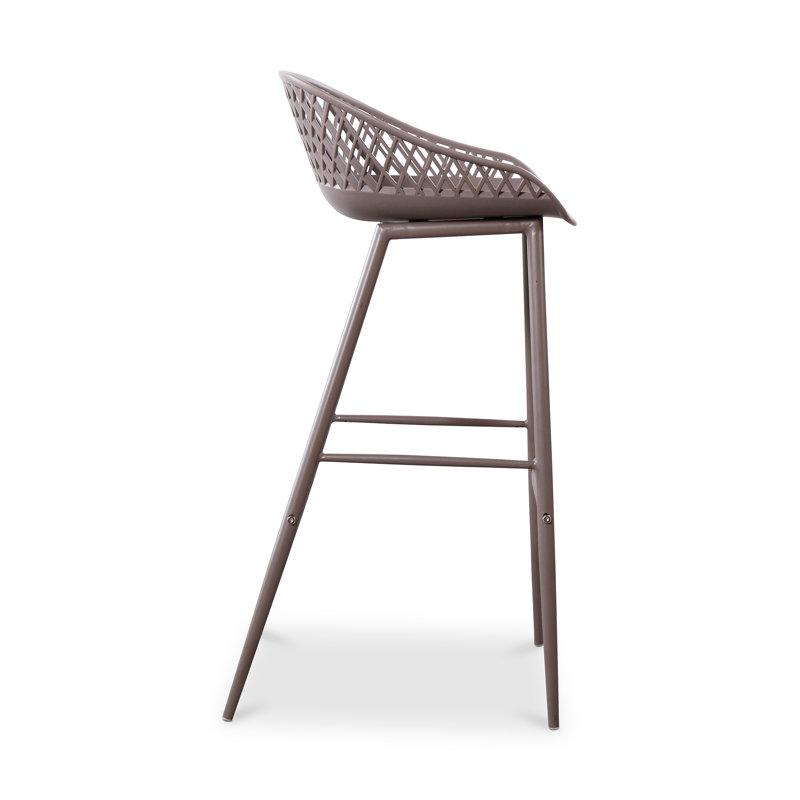 Newark Patio Bar Stool, Taupe, 29"