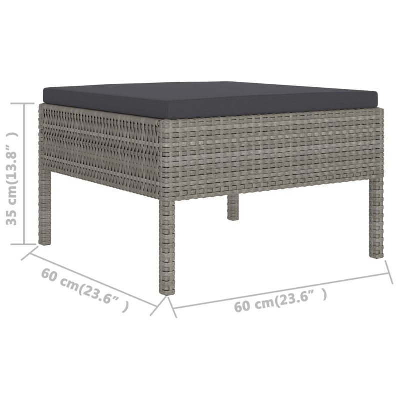 Peder Patio Chair, Anthracite, Gray