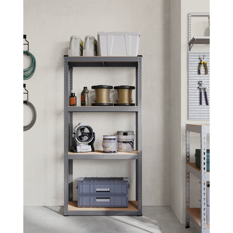 80 cm W Adjustable Height Storage Rack, Grey