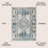 Caspar Diamond Vintage Medallion Indigo Blue/Ivory Rug-1176923978