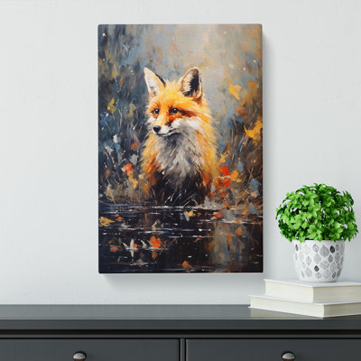 Fox Impressionism - Wrapped Canvas