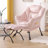 Abramson Lazy Chair, Modern Lounge Accent Chair with Armrests and a Side Pocket-89198913-119619609