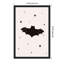 «Spooky Bat Stars» par Menina Lisboa, reproduction d'art sur toile encadrée