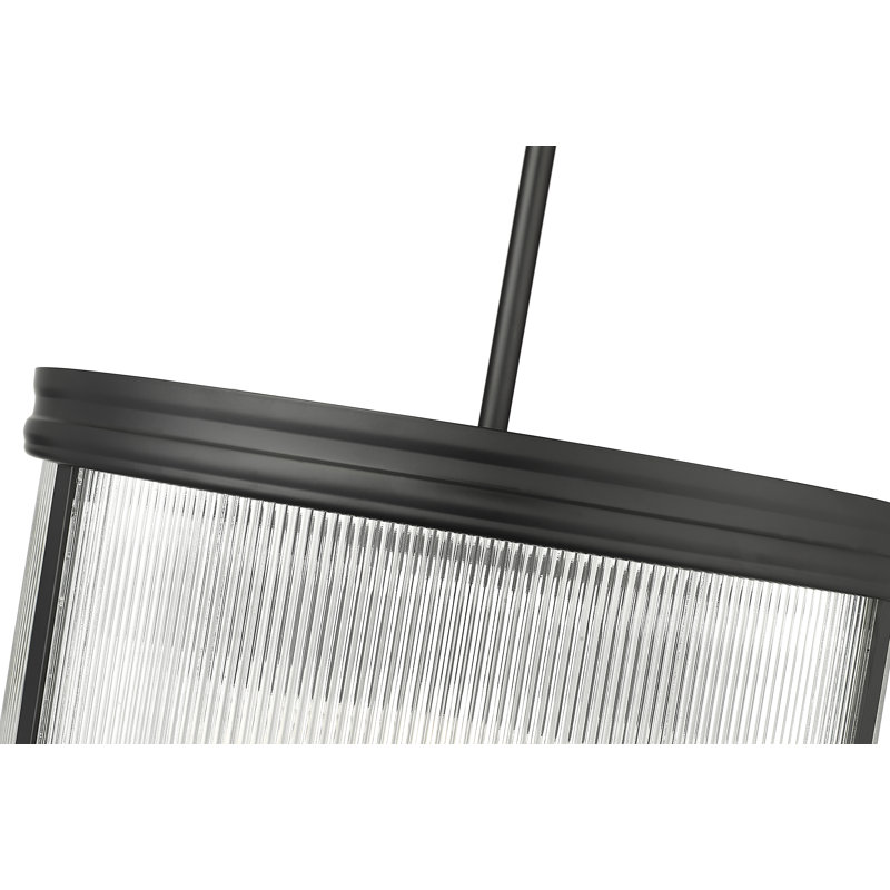 Lustre à 5 lumières Swati, Noir mat
