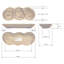 Alpen Home Bester Wood Divided Serving Dish