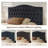 Queen Upholstered Headboard Only, Button Tufted Velvet Headboard, Wall Mountable, Easy Assembly- Black-1881806552-1888047383