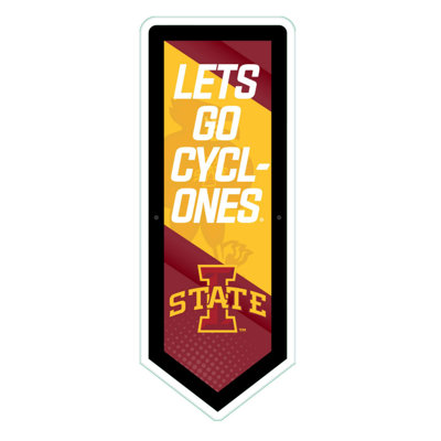 NCAA Team Pennant Shaped LED Lighted Wall Sign