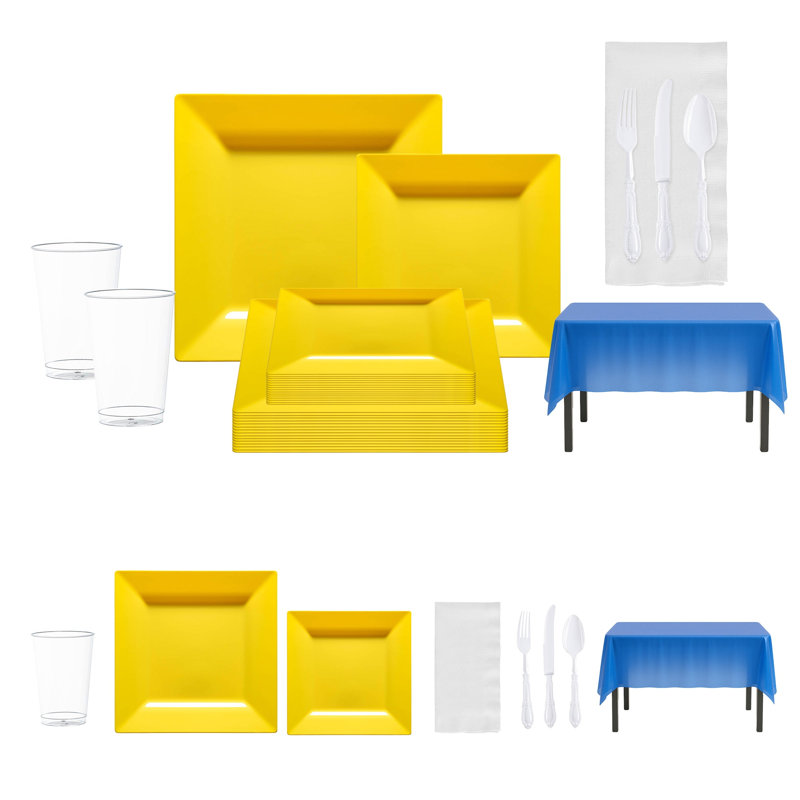 Yellow, Blue and White NFL / NBA / MLB Set - 20 Settings