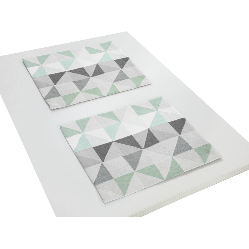 Gareth Dining Linen Set, Light green/Grey