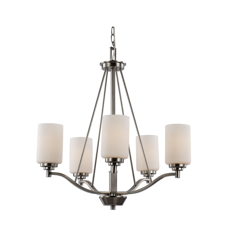 Juli 3 - Light Dimmable Classic / Traditional Chandelier, Brushed Nickel