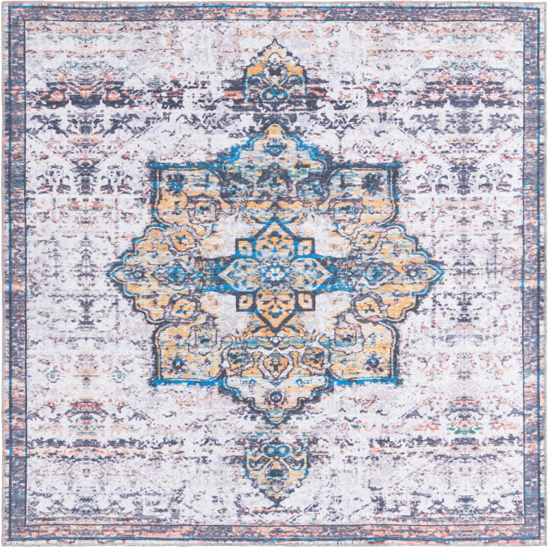 Hyler Moroccan Indoor Rug, Square 7'3" x 7'3"