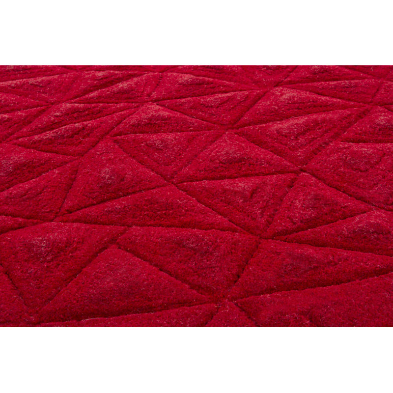Cilurzo Wool Geometric Indoor Rug, Rectangle 5'3" x 7'7"