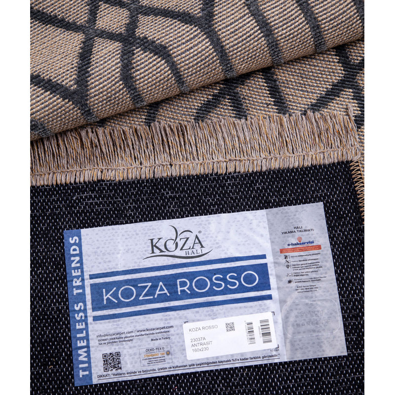 Geometric Area Rug, Rectangle 200 x 290cm