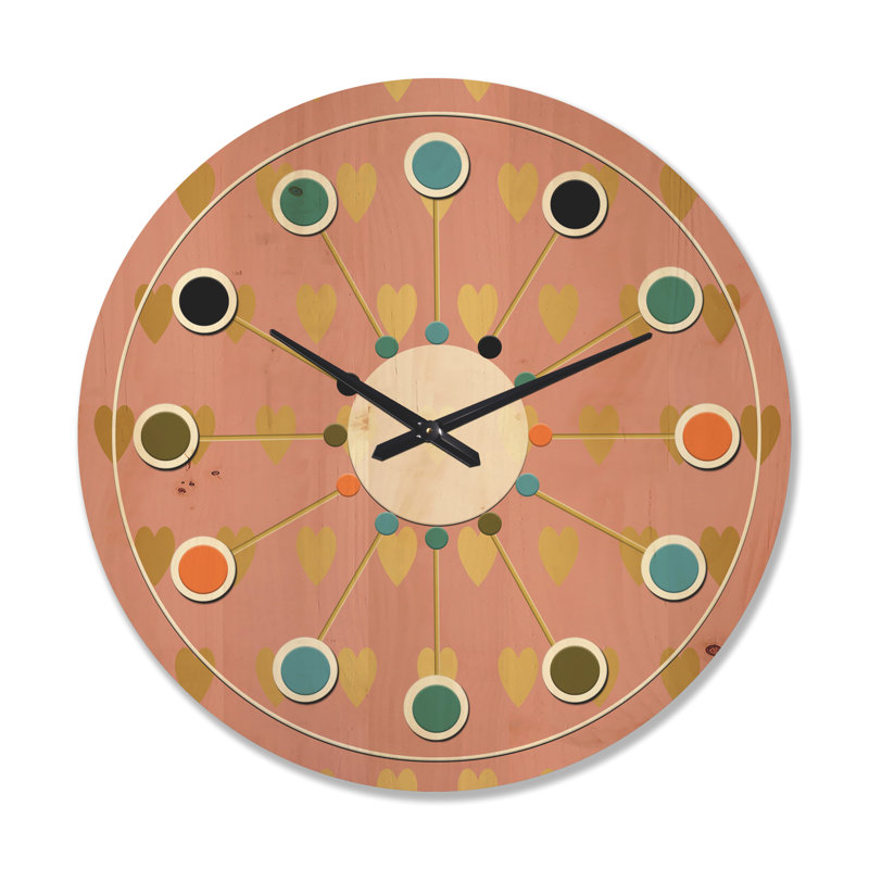 Horloge murale Mid-Century, Très grand