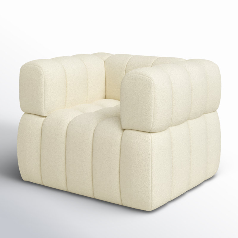 Fauteuil Don Calyna, Crème Boucle