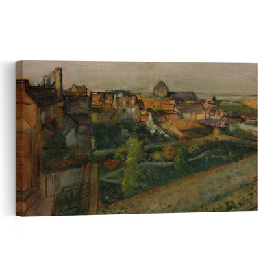 View Of Saint-Valéry-Sur-Somme, 1896-98 Impressionist Abstract Contemporary Coastal Landscape Wall Art Print by Edgar Degas - 1 Piece Wrapped Canvas Wall Art