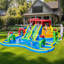 10-in-1 Double Lane Inflatable Water Slide with Storage Bag and 750W Blower,Bounce House