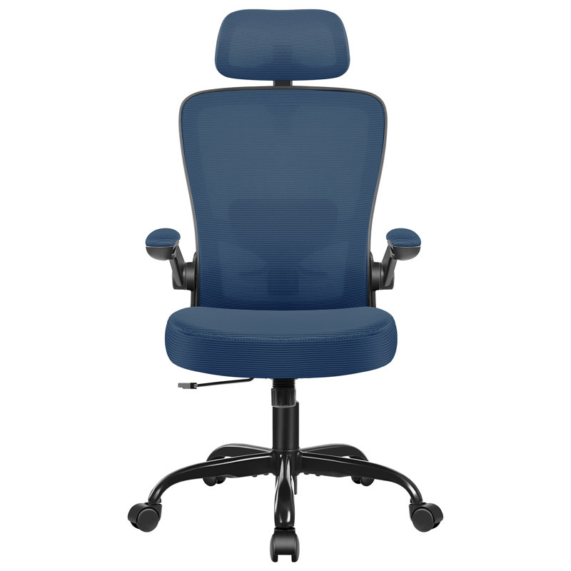 Everdene Office Ergonomic Task Chair, Navy Blue, Black