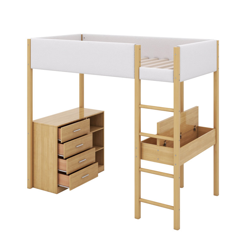 Lit en molleton Jamerious Teddy, Simple, Naturel