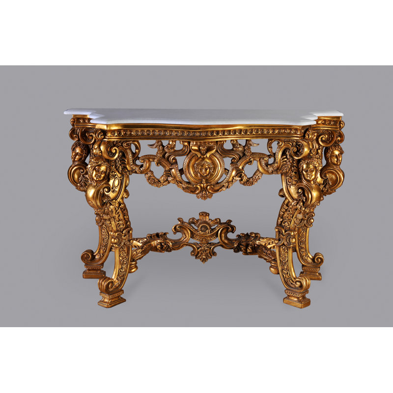 Lylah 56.3'' W Marble Console Table