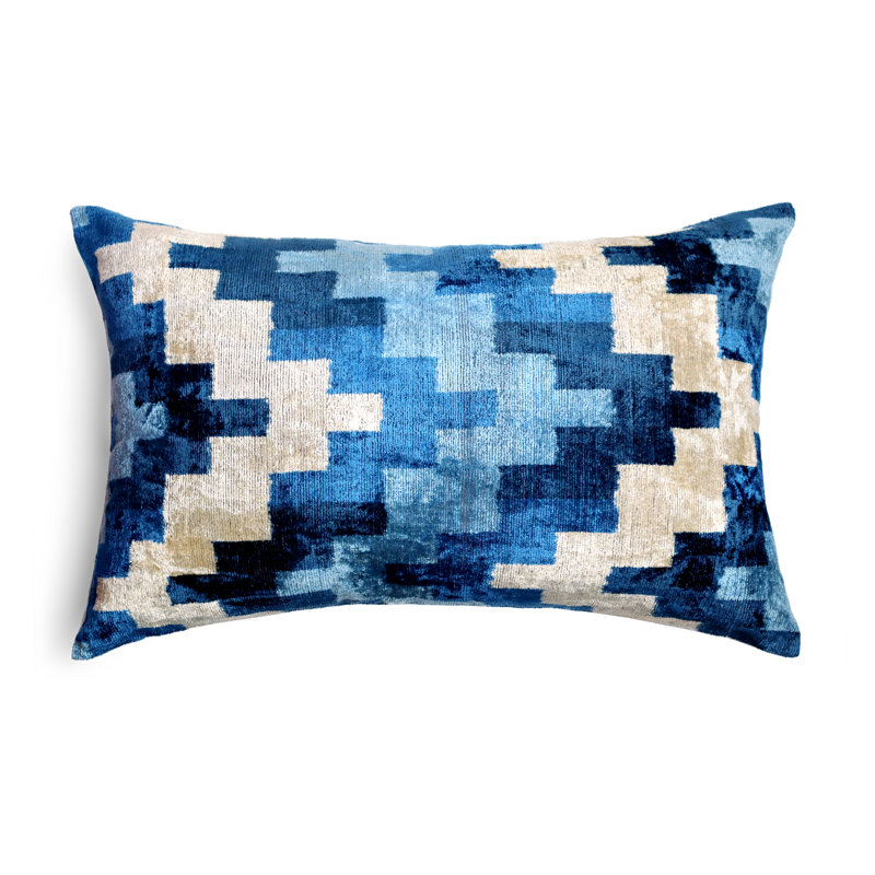 Lumbar Pillow Cover & Insert, Blue