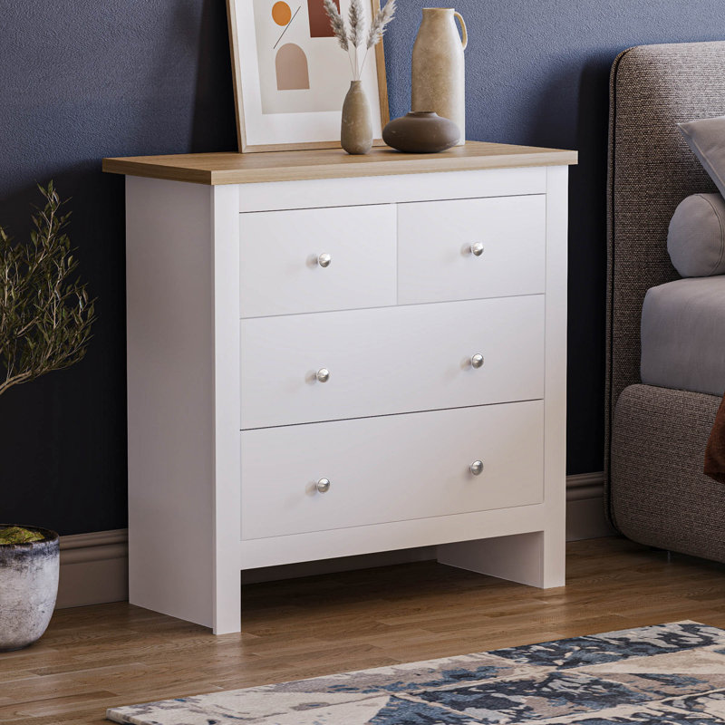 Morley 79cm W 4 - Drawer Chest of Drawers, White