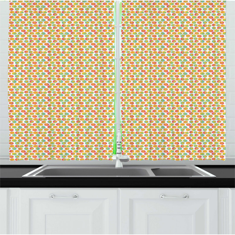 Ruffled Kitchen Curtain
