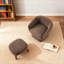 Chaise de loisir rembourrée avec repose-pieds-1295175320