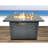 42" W X 25" H Steel Propane Fire Pit Table With Lid