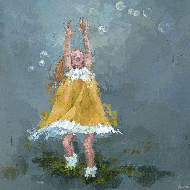 "" -peinture sur toile tendue Belpre, H 12 po x l 12 po x P 1,5 po