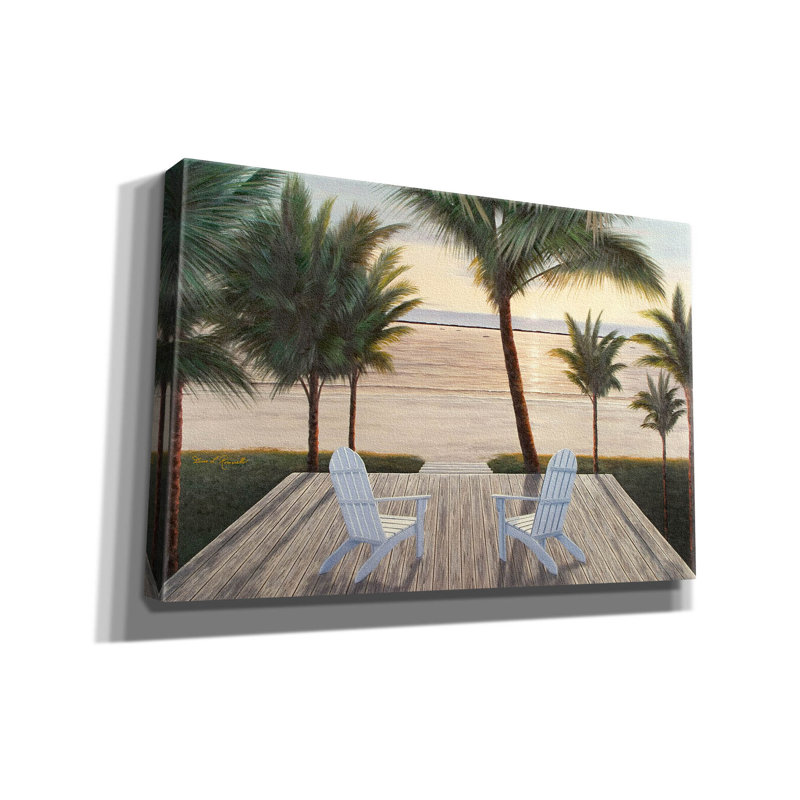 «Palm Beach Retreat» par Diane Romanello, H 12 po x l 18 po x P 0,75 po