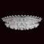 Trilliane Strands 8 Light 45in x 15.5in Flush Mount in Polished Stainless Steel with Clear Radiance Crystals-308245635