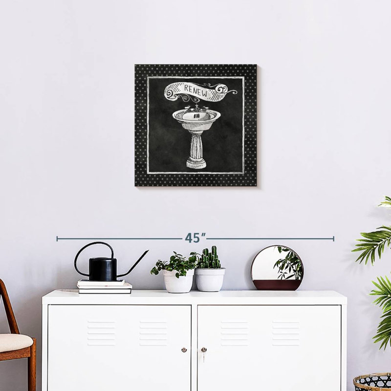 Renouvellement du bain tableau noir Kerner, H 20 po x l 20 po