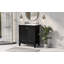 Meuble-lavabo traditionnel de 30 po avec lavabo en céramique et armoire en bois massif Piermont Piermont
