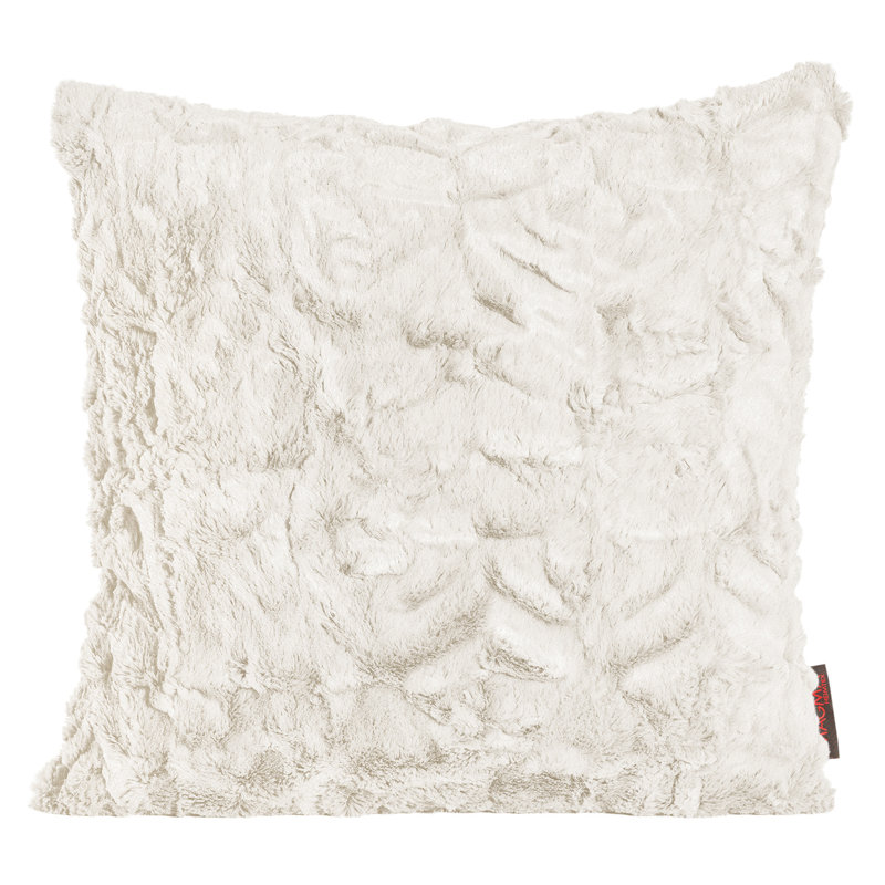 Coussin moelleux, 15 po x 15 po, Gris moyen