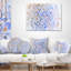 Art fractal aquarelle bleu clair - coussin imprimé abstrait-30615866-30615870