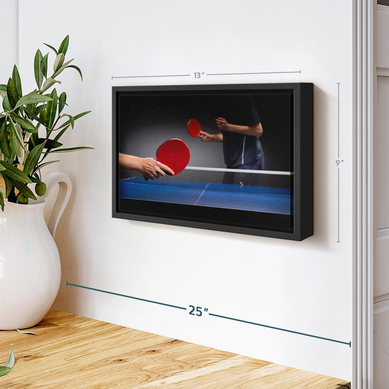 «Table Tennis Match Wall Art», H 9 po x l 13 po