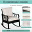 Chaise berçante en aluminium pour l'extérieur